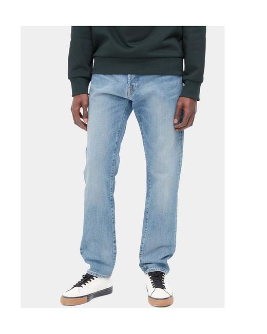 Carhartt Blue Klondike Cotton Jeans for men
