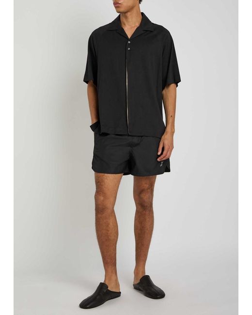 Jacquemus Black La Chemise Jean Atelier Woven Shirt for men