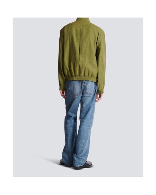 Balmain Green Bomber Jackets for men