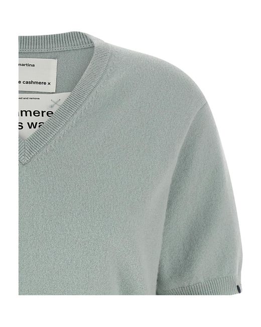 Extreme Cashmere Green V-Neck Sweater
