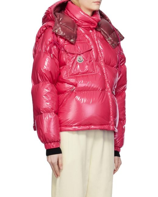 Moncler Pink Karakorum Short Down Jacket