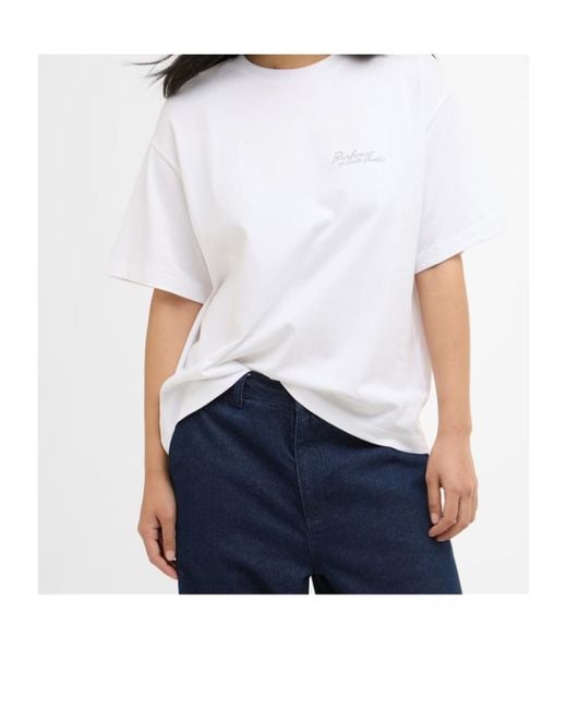 Barbour White Kirby Graphic T-Shirt
