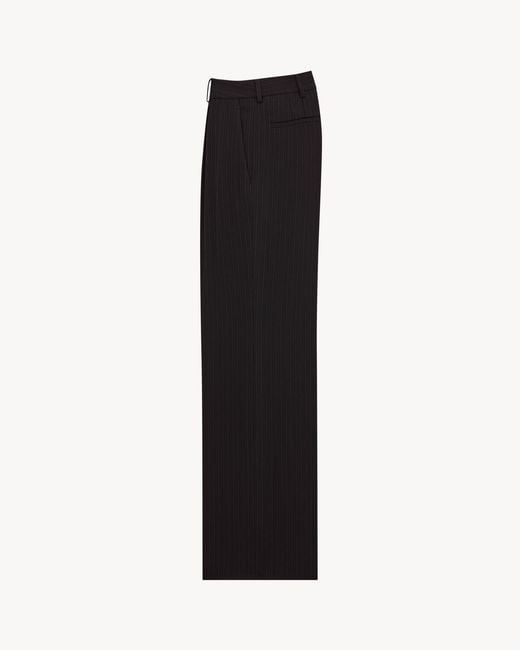 Saint Laurent Black Fluid Pants for men
