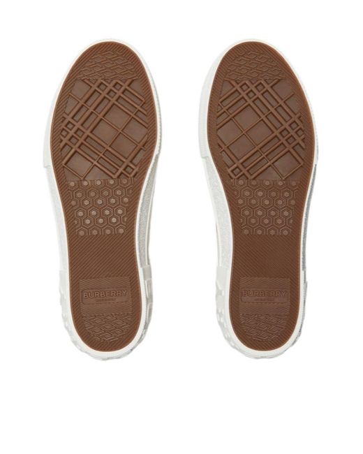 Burberry White Jack Platform Sneaker