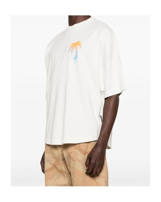Palm Angels White I Love Pa Oversize T-Shirt for men