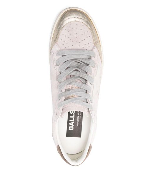 Golden Goose Deluxe Brand White Ballstar Low-Top Sneakers