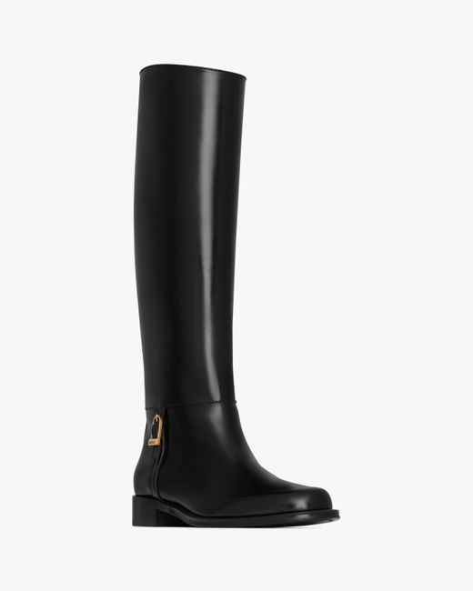 Saint Laurent Black Julia Boots