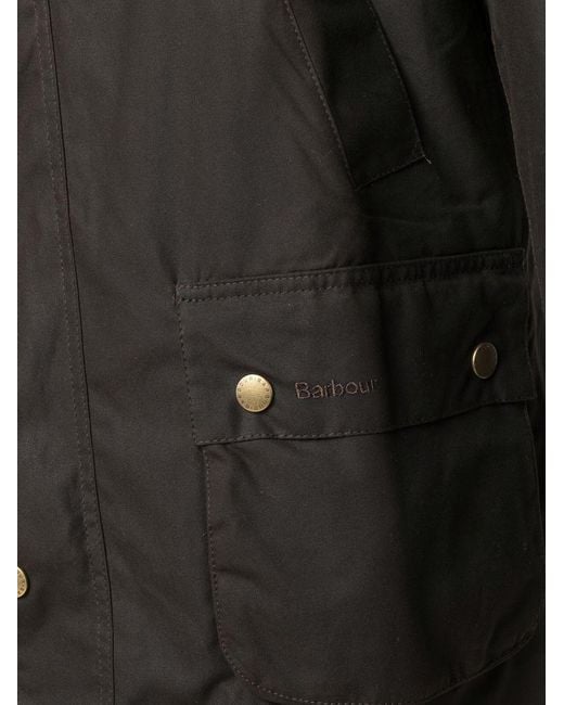 Barbour Black Ashby Wax Jacket for men
