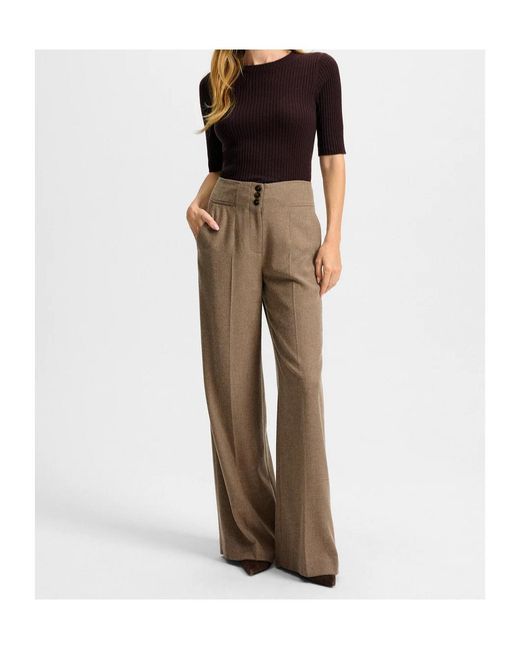 Veronica Beard Natural Waisted Trouser
