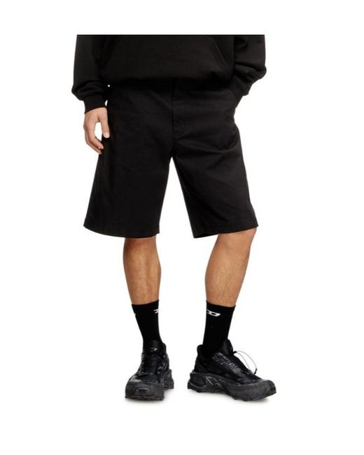 DIESEL Black P-Hant Chino Shorts for men