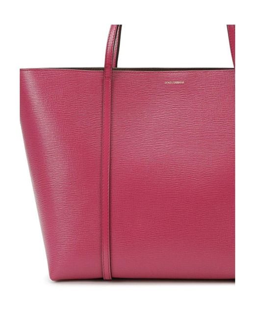 Dolce & Gabbana Red Logo Details Handbag