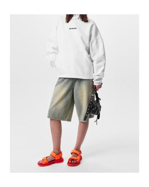 Balenciaga Gray Logo Hoodie