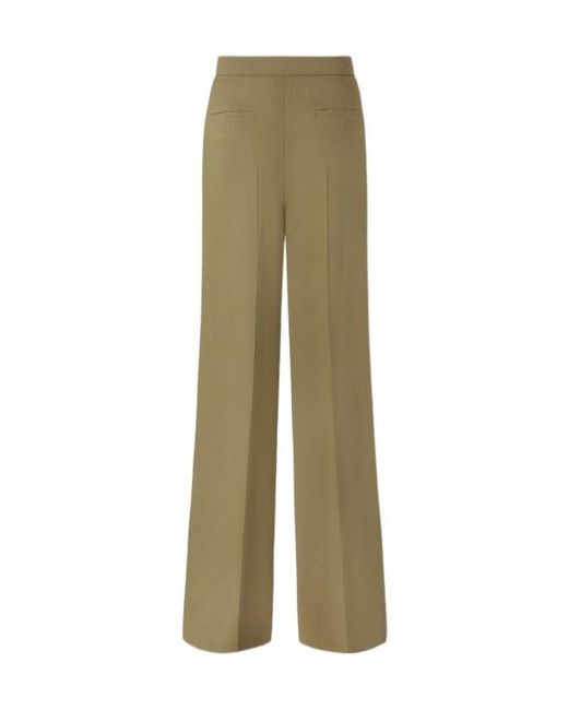 Pinko Green Stretch Pleated Trousers