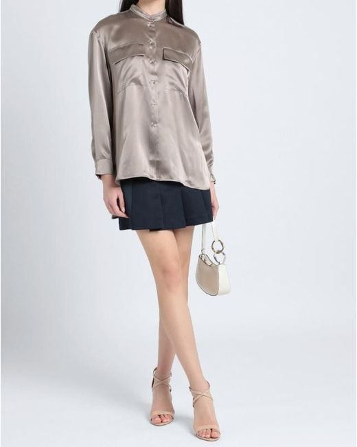 MAX&Co. Gray Solid Colour Shirts Blouses