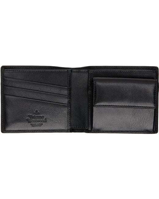 Vivienne Westwood Black Coin Pocket Wallet for men