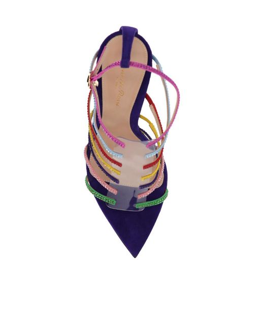 Gianvito Rossi Blue Sandals