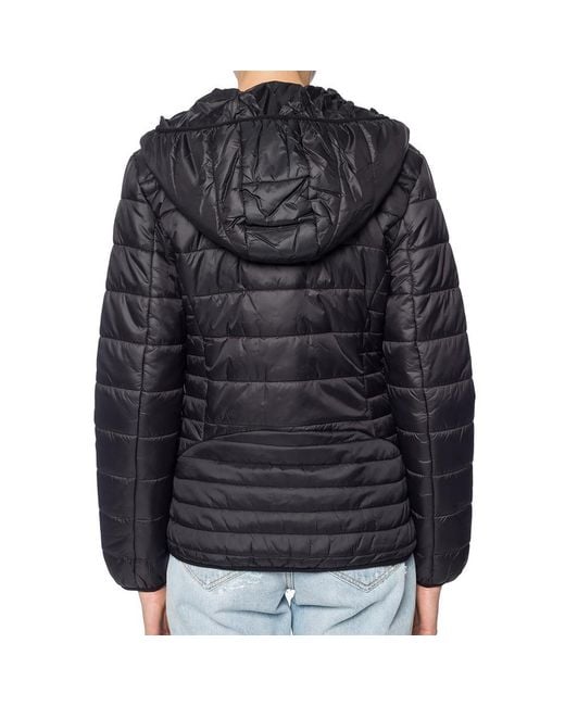 EA7 Black Quilted Cotton Suit