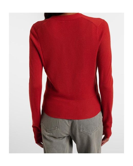 Joseph Red Front Button Cardigan