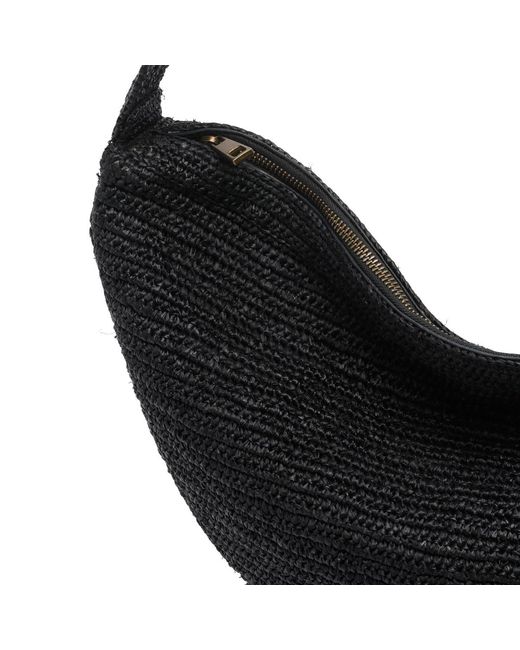 IBELIV Black Clip Zipped Shoulder Bag