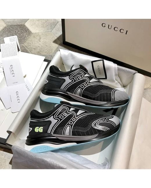 Gucci Black Ultrapace Sneakers for men