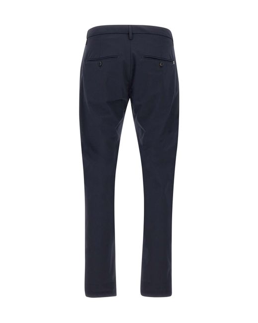 Dondup Blue Slim Fit Trousers for men