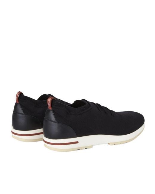 Loro Piana Black 360 Lp Flexy Walk Sneakers for men