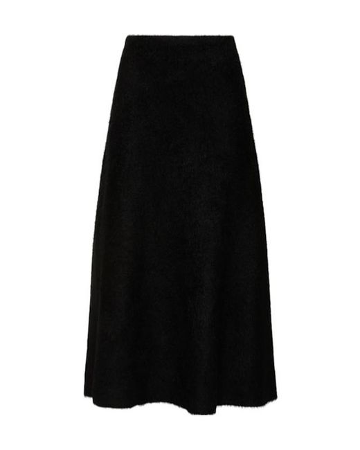 Gabriela Hearst Black Elastic Waist Skirt