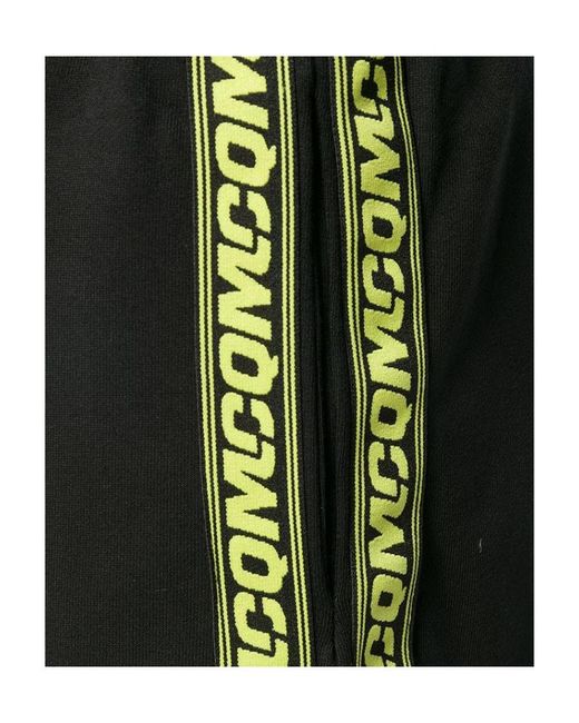 McQ Alexander McQueen Black Logo Side Striped Sweatpants for men