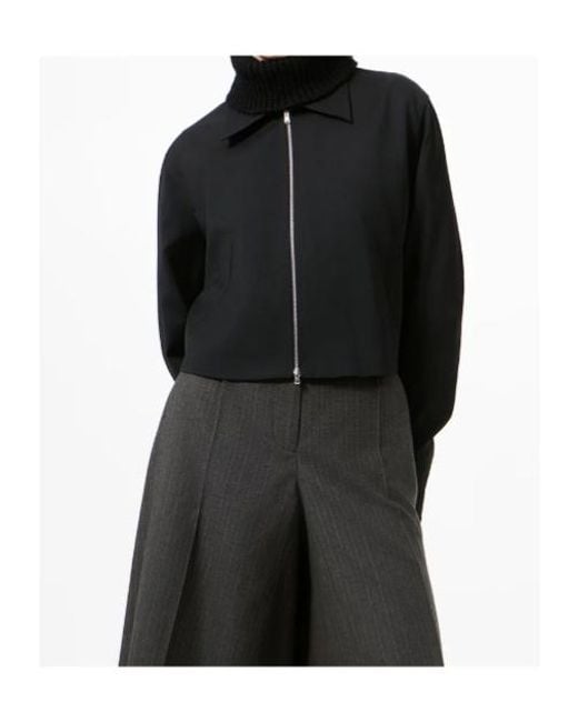 Our Legacy Black Statue Cropped Zip Jacket
