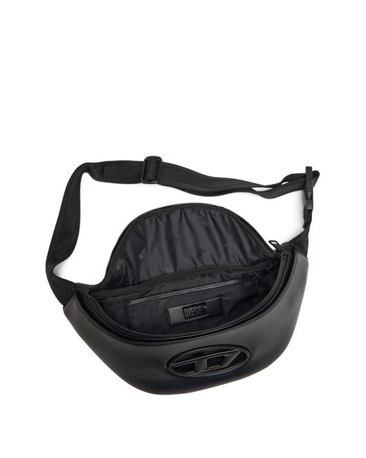 DIESEL Black Medium Holi-D Zipped Belt Bag for men