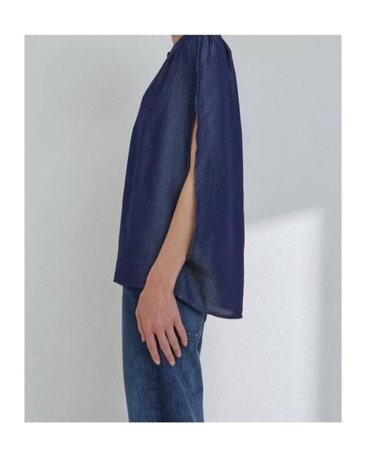 DARKPARK Blue Tracy Sleeveless Blouse