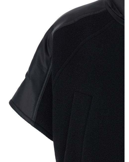 Pinko Black Short-Sleeved Stand-Up Collar Jacket
