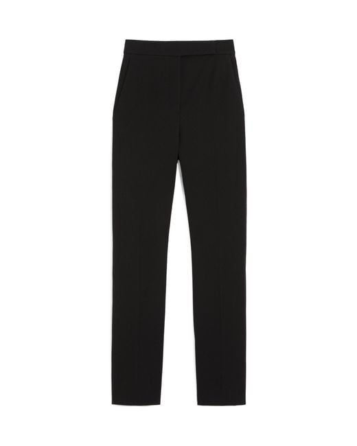 Max Mara Black Panteon Straight Leg Tailored Trousers