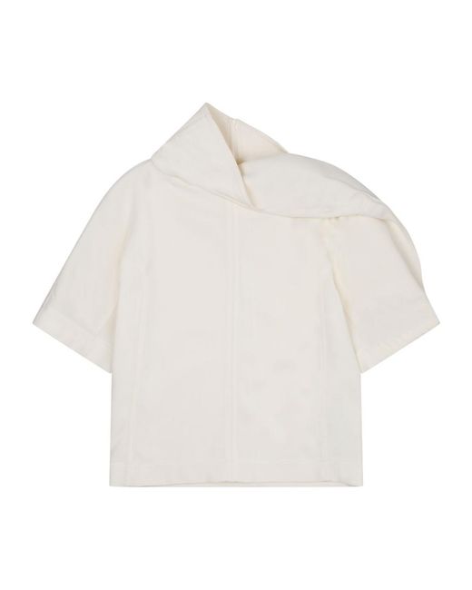 Bottega Veneta White Short-Sleeved Top