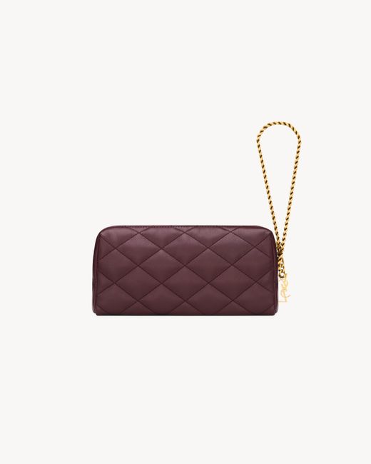 Saint Laurent Purple Cassandre Bijou Pouch