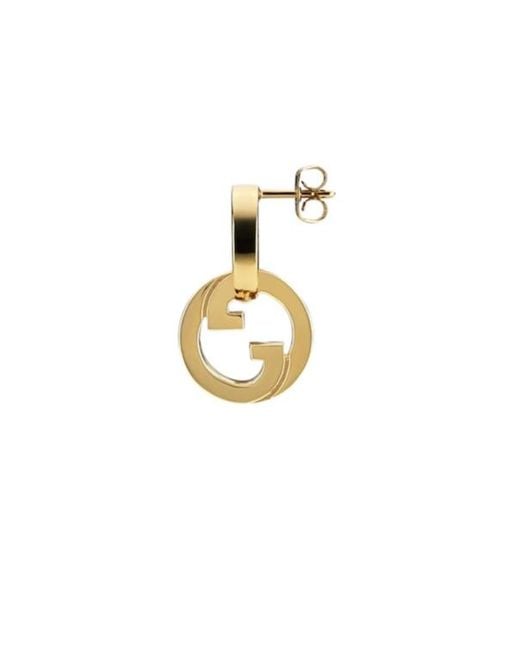 Gucci Metallic Blondie Intertwined Embellished Earrings