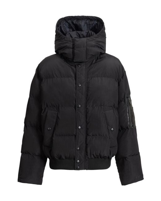 Balmain Black Detachable Hood Down Jacket for men