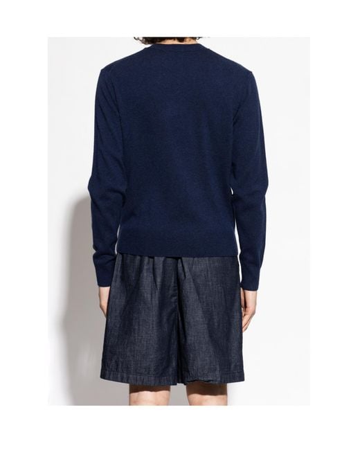 Acne Blue Long-Sleeved Sweater for men