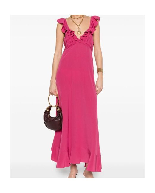 Chloé Pink Chloé Ruffled Dress