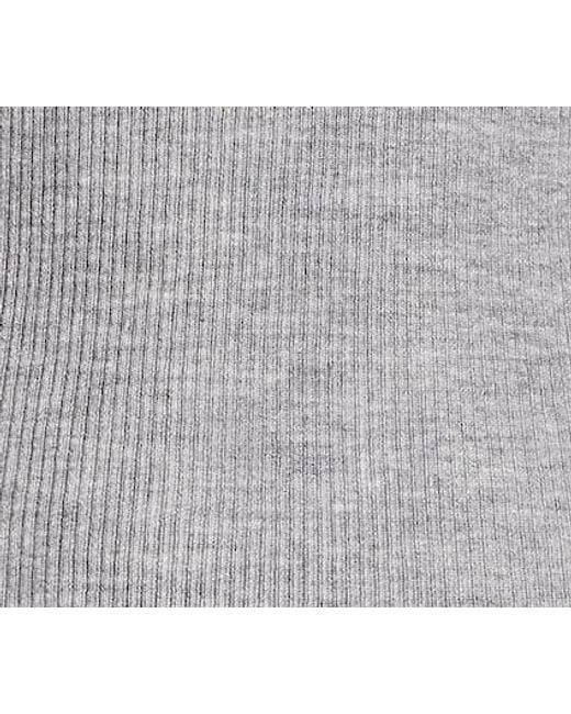 Khaite Gray Renato Ribbed Top