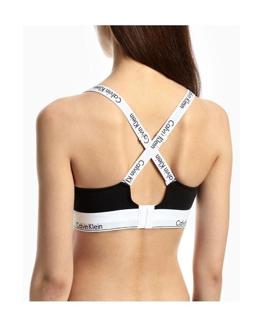 Calvin Klein Black Cotton Light-Lined Bra