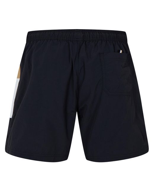 Boss Blue Classic Solid Color Shorts for men