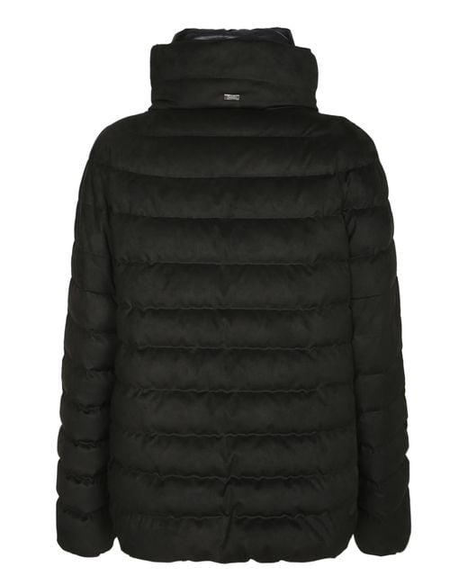 Herno Black High-Neck Down Jacket