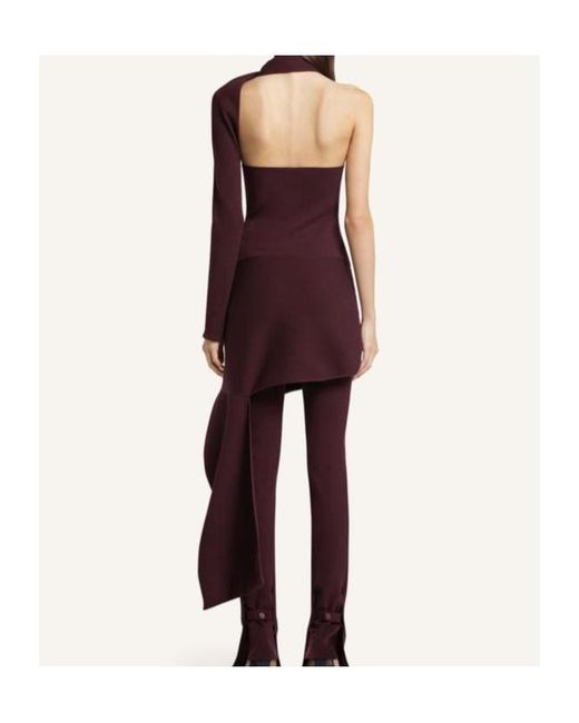 Courreges Red One-Shoulder Mini Dress