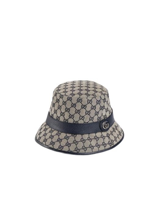 Gucci Gray Double G Bucket Hat