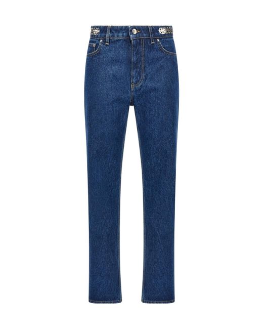 Rabanne Blue Rabanne Straight Leg Jeans