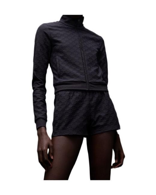 Gucci Black Gg Jersey Jacquard Zp Jacket
