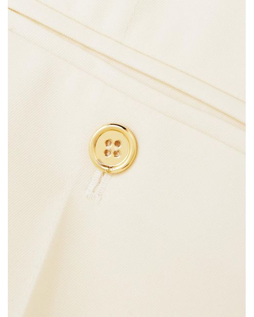 Patou White Belt Loop Casual Pants