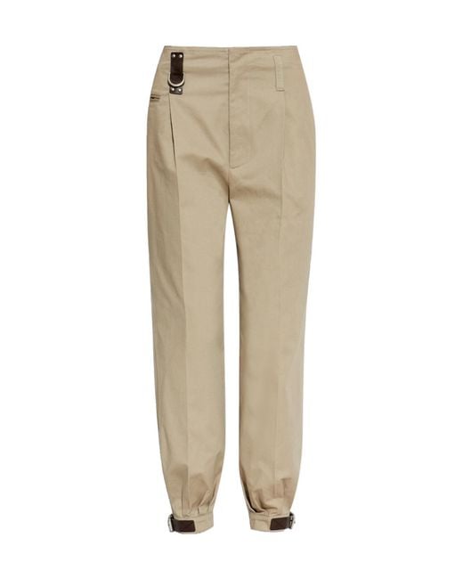 Moschino Natural Strap Detail Pants