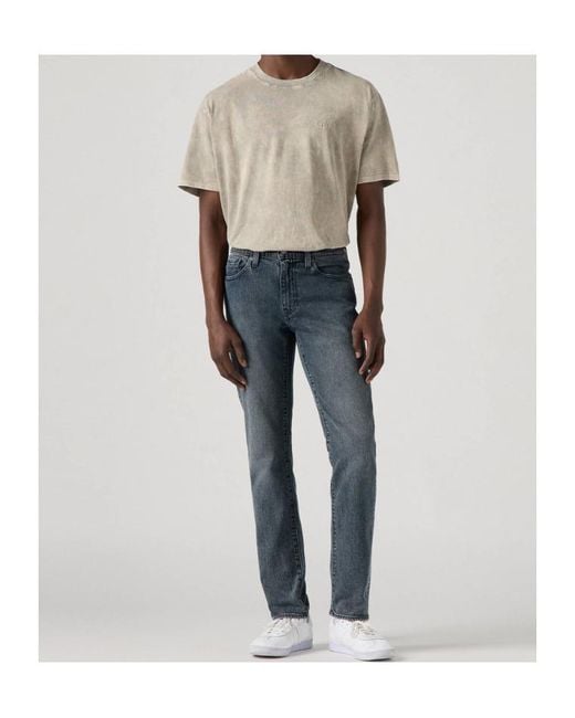 Levi's Gray 511 Logo Patch Slim-Fit Jeans for men